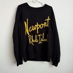 Black Crewneck Newport, Rhode Island Sweatshirt